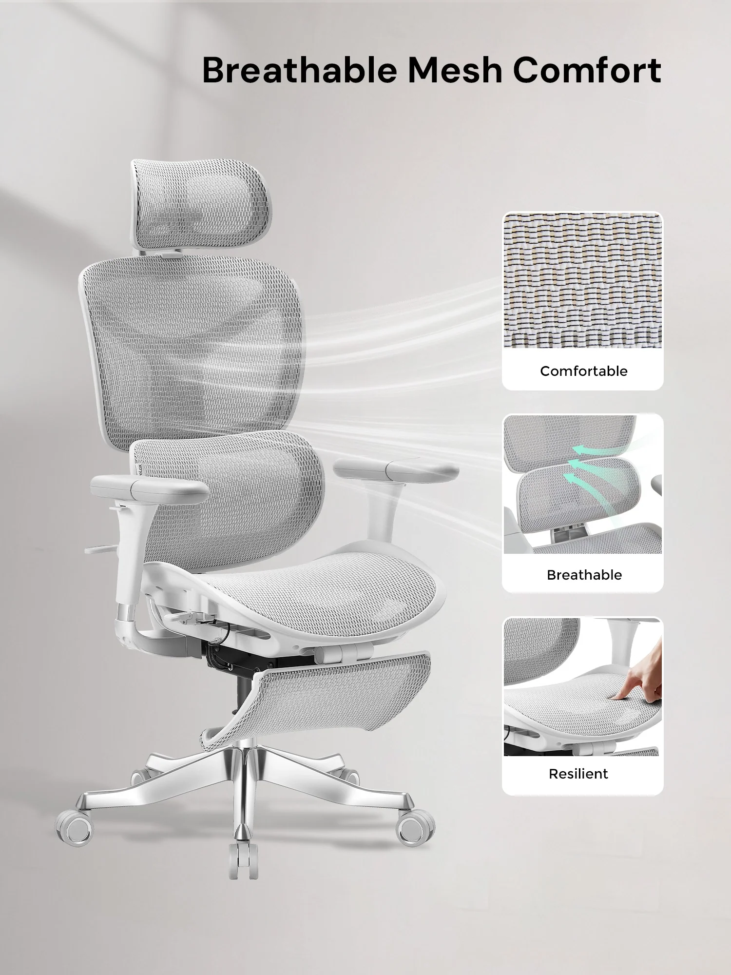 S9 Standard Ergonomic Office Chair with One-Touch Adjustment - Image 102