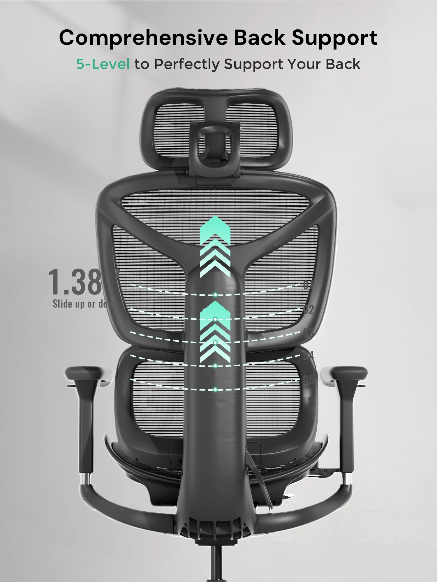 S9 Standard Ergonomic Office Chair with One-Touch Adjustment - Image 32