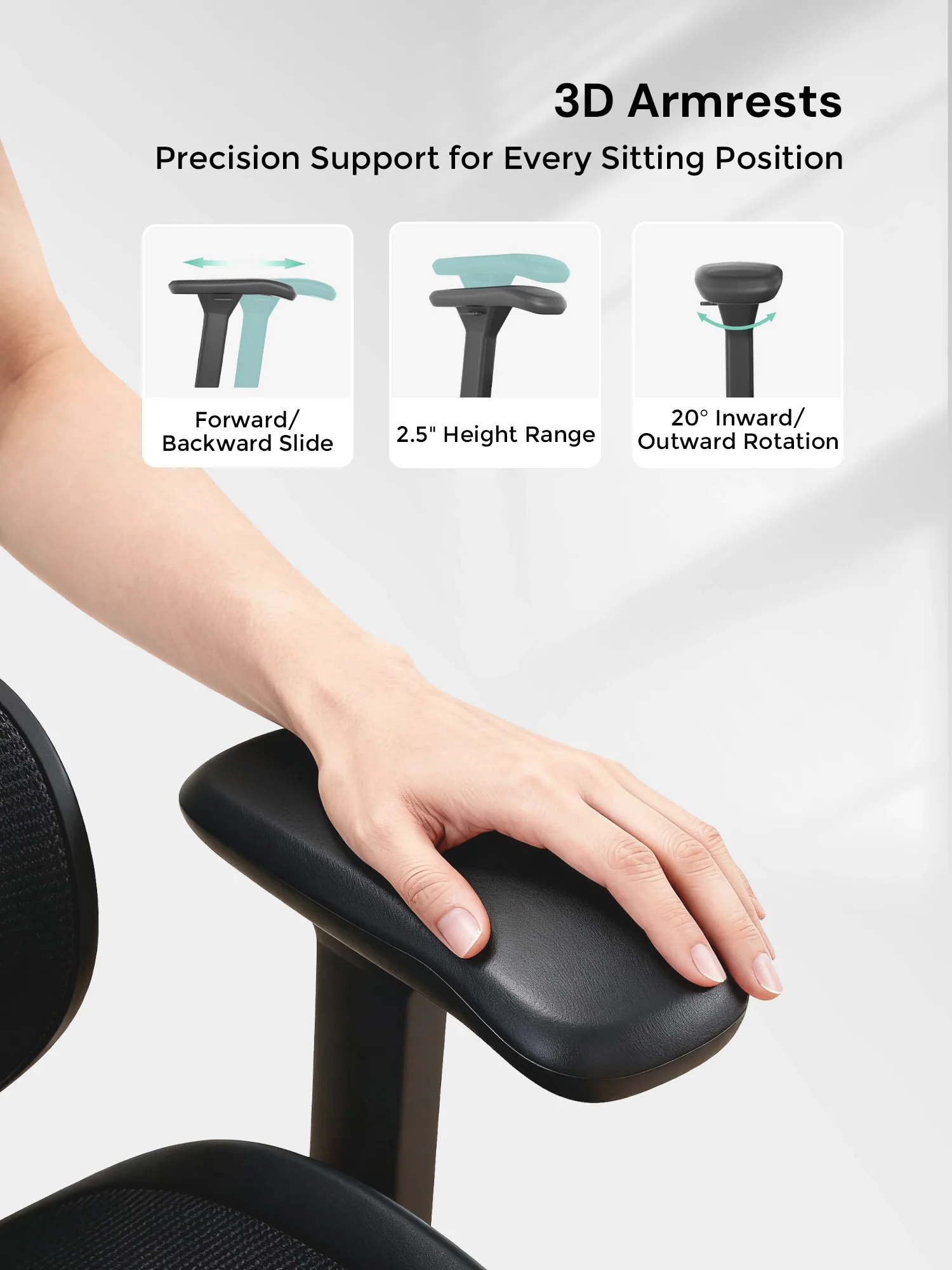 S9 Standard Ergonomic Office Chair with One-Touch Adjustment - Image 37