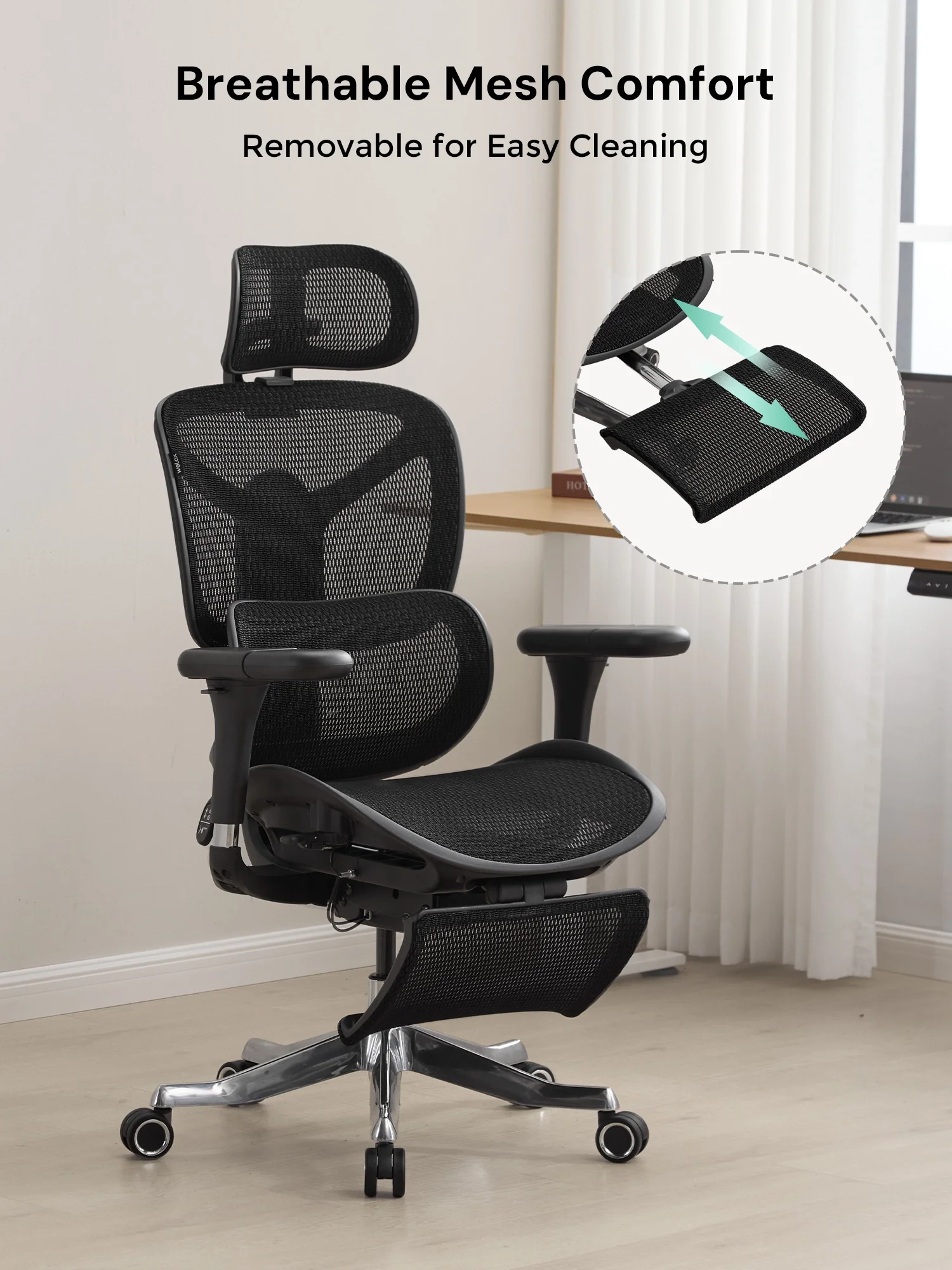 S9 Standard Ergonomic Office Chair with One-Touch Adjustment - Image 77