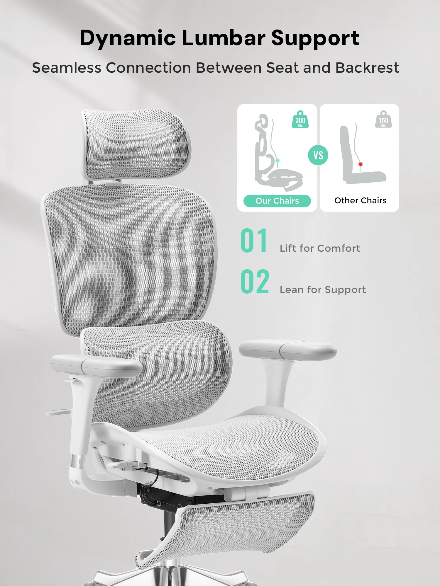 S9 Standard Ergonomic Office Chair with One-Touch Adjustment - Image 85