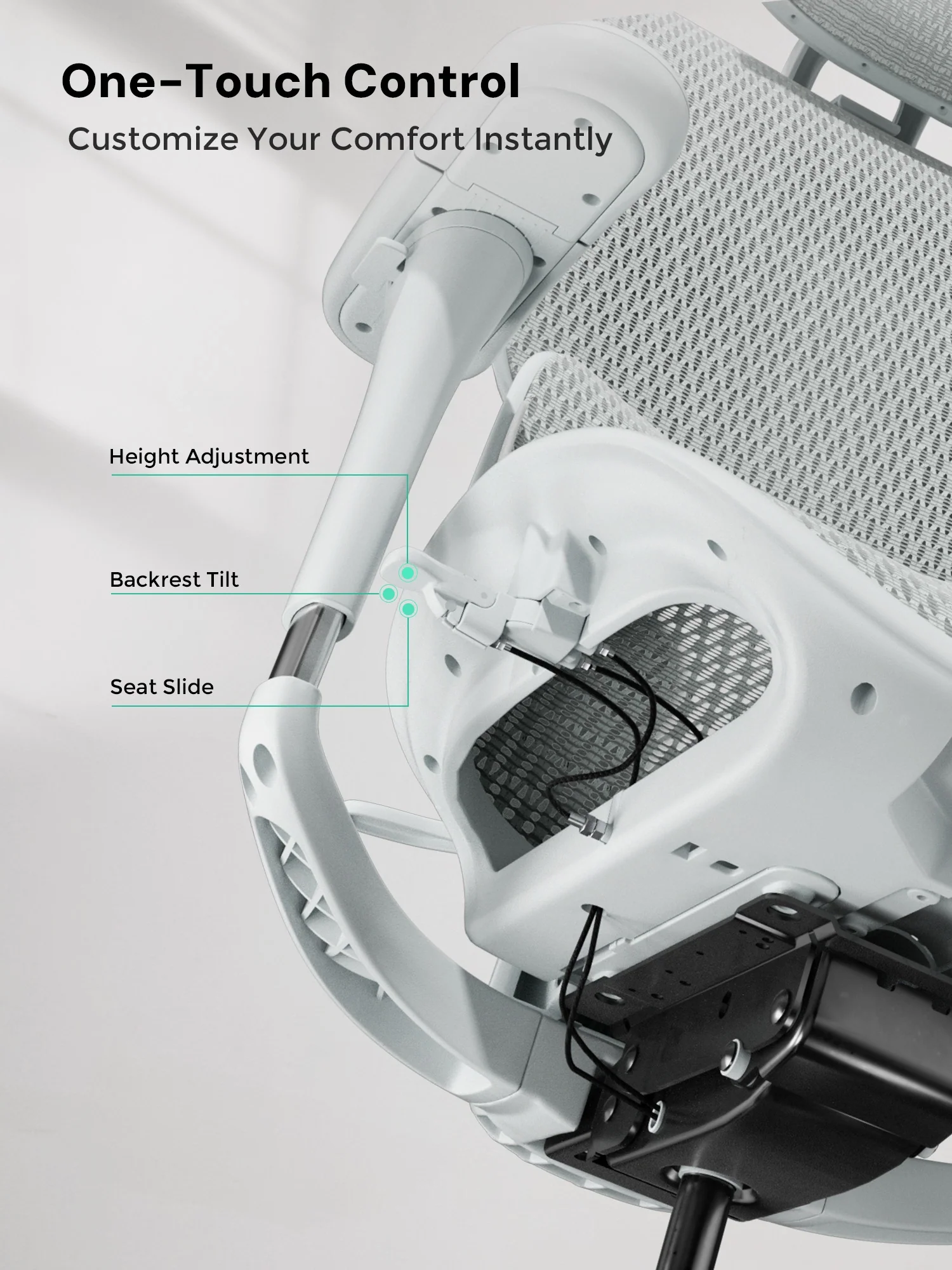 S9 Standard Ergonomic Office Chair with One-Touch Adjustment - Image 86