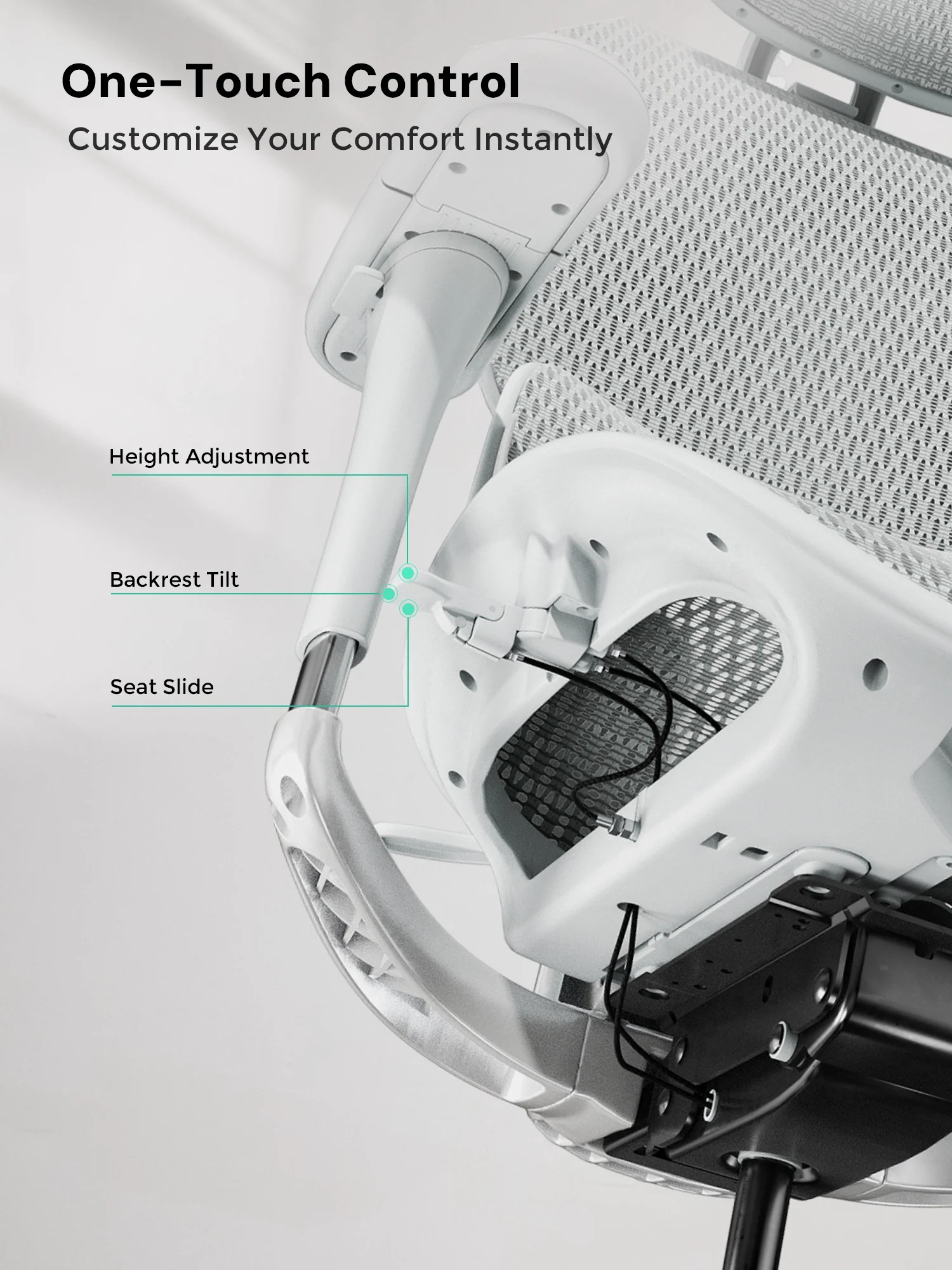 S9 Standard Ergonomic Office Chair with One-Touch Adjustment - Image 95