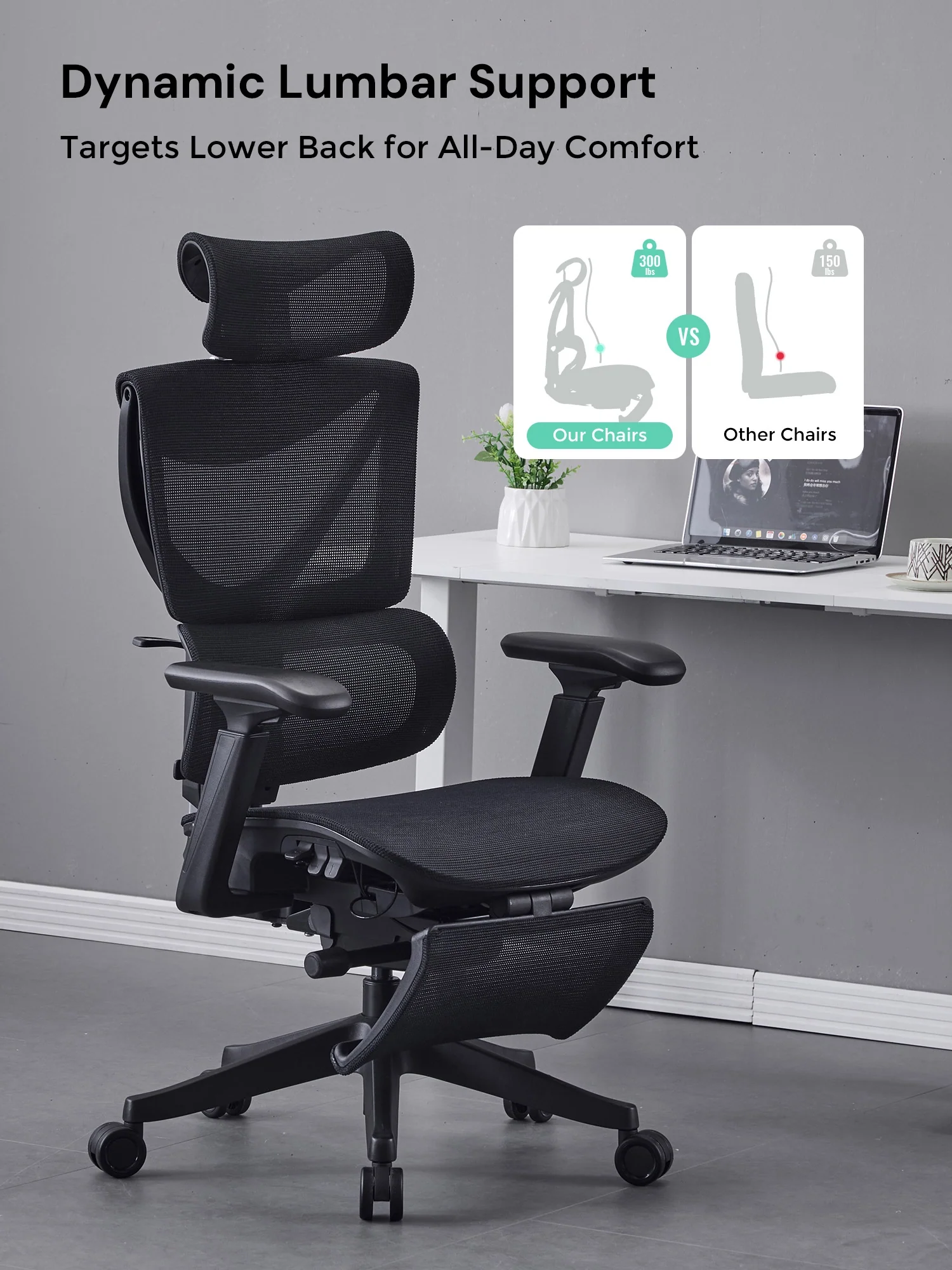 S7 Ergonomic Office Chair with Three-Button Adjustment - Image 30
