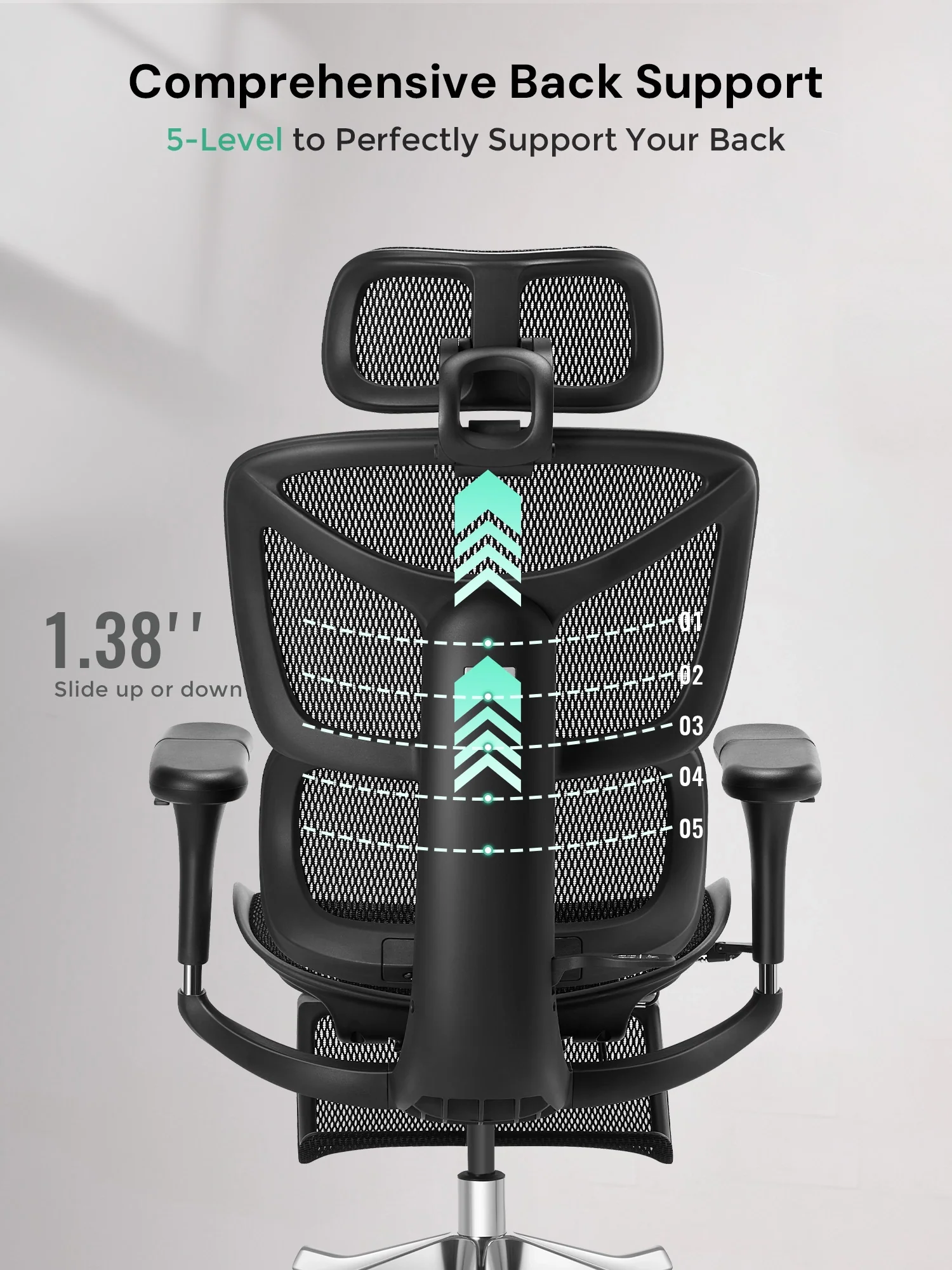 S9 Pro Ergonomic Office Chair with One-Touch Adjustment - Image 10