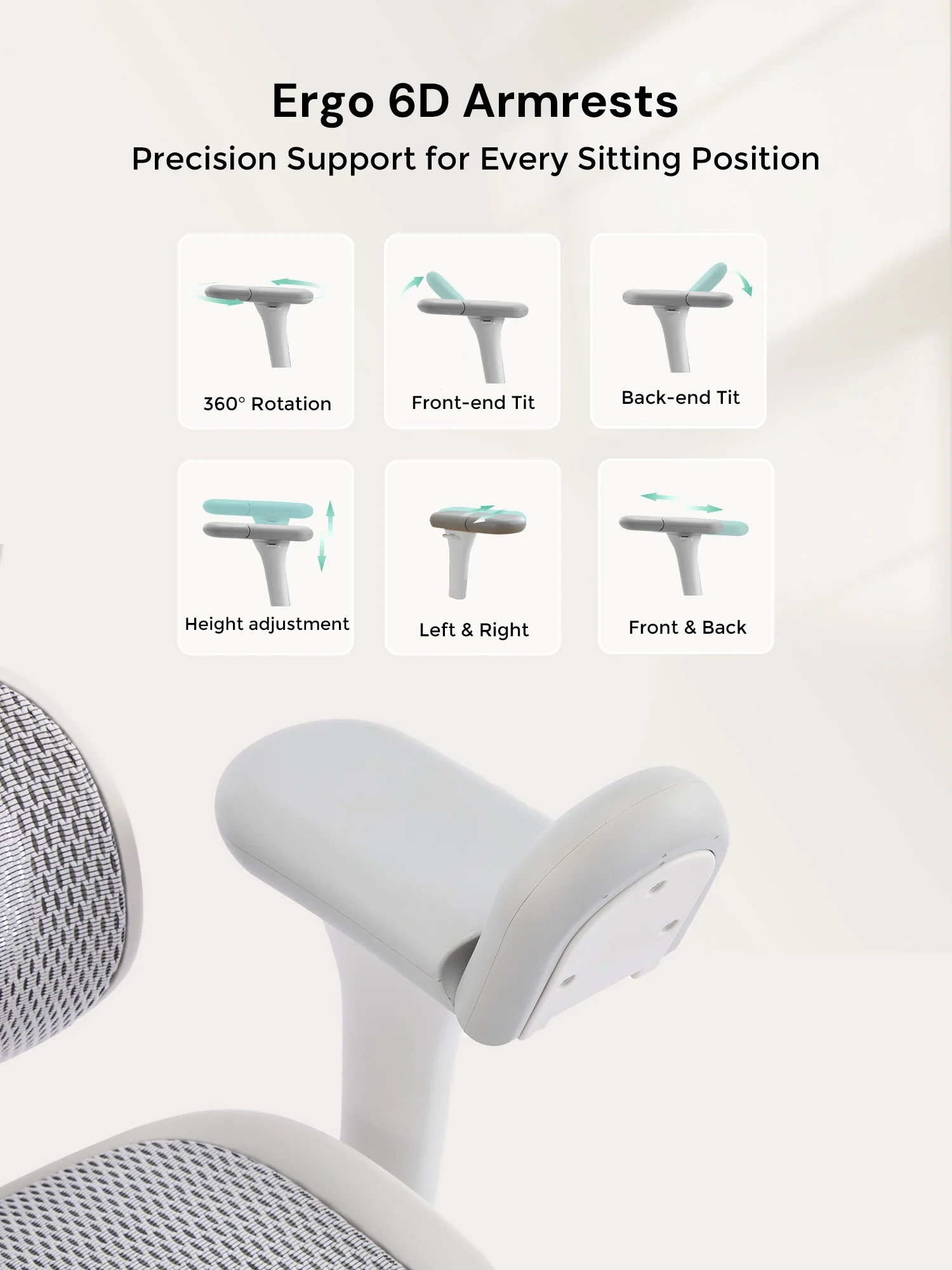 S9 Pro Ergonomic Office Chair with One-Touch Adjustment - Image 24