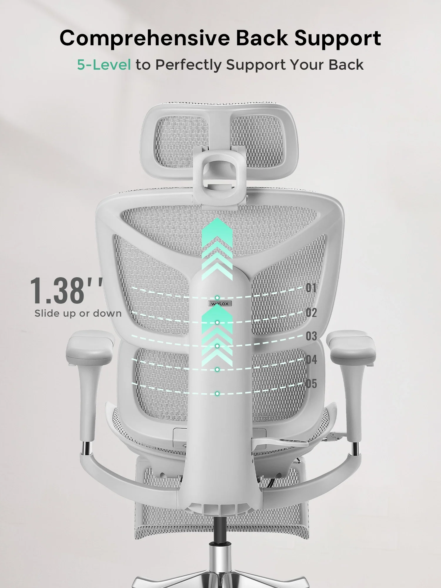 S9 Pro Ergonomic Office Chair with One-Touch Adjustment - Image 25