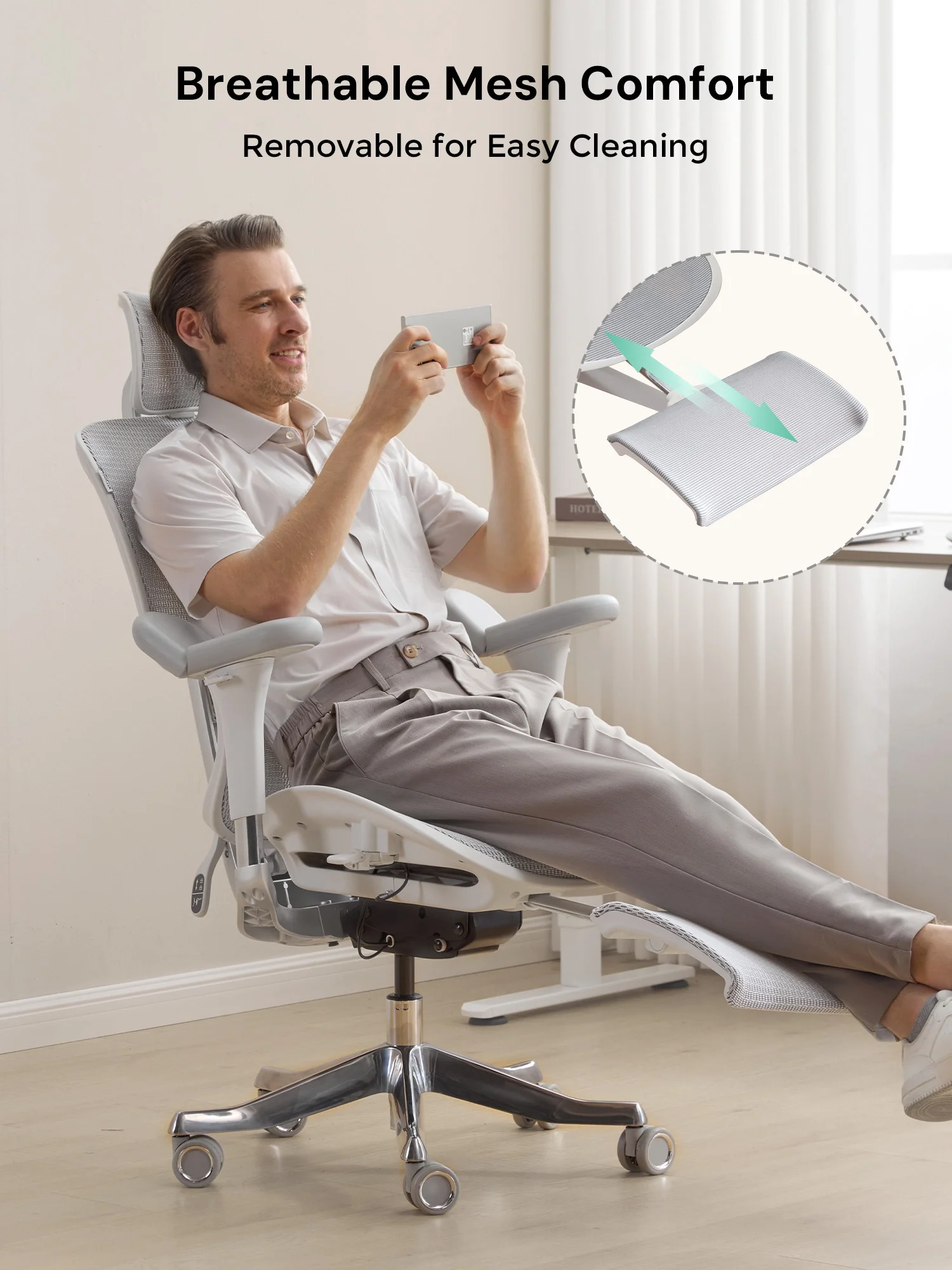 S9 Pro Ergonomic Office Chair with One-Touch Adjustment - Image 27