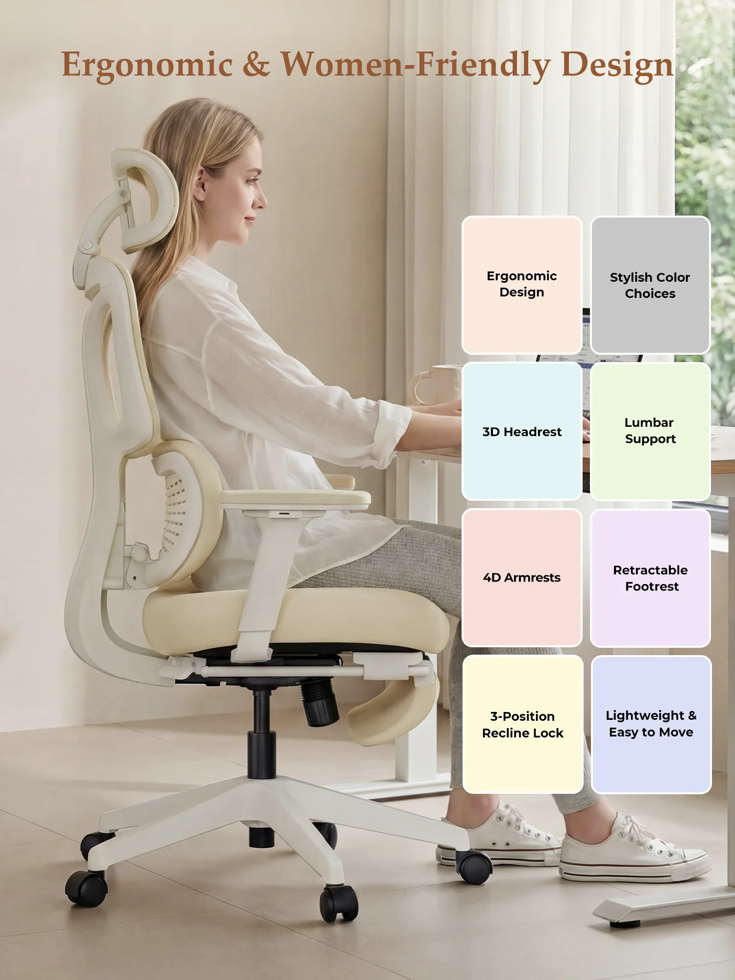 S3 Pro Office Chair with Colorful Lifestyle Design - Image 16