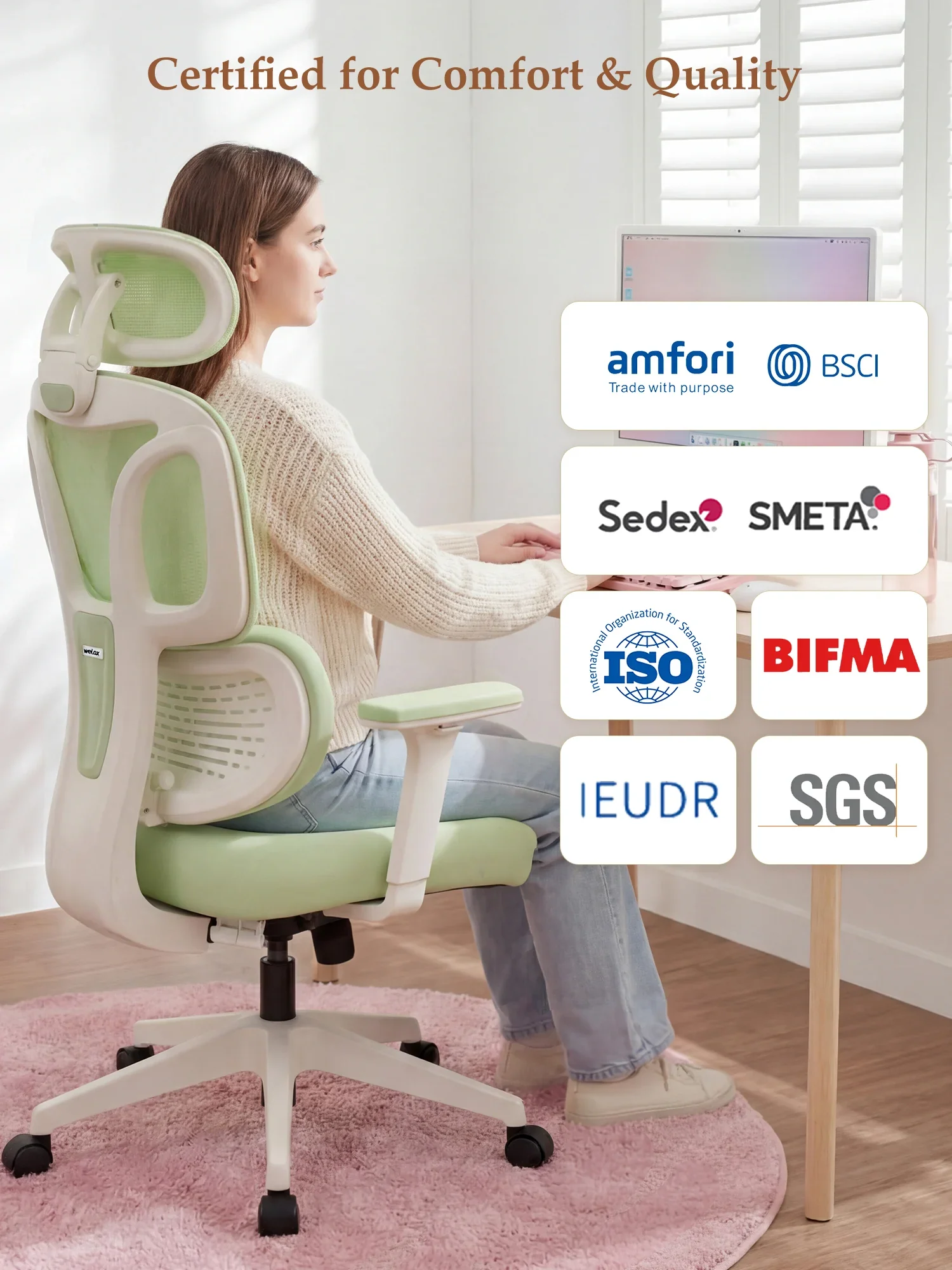 S3 Pro Office Chair with Colorful Lifestyle Design - Image 78
