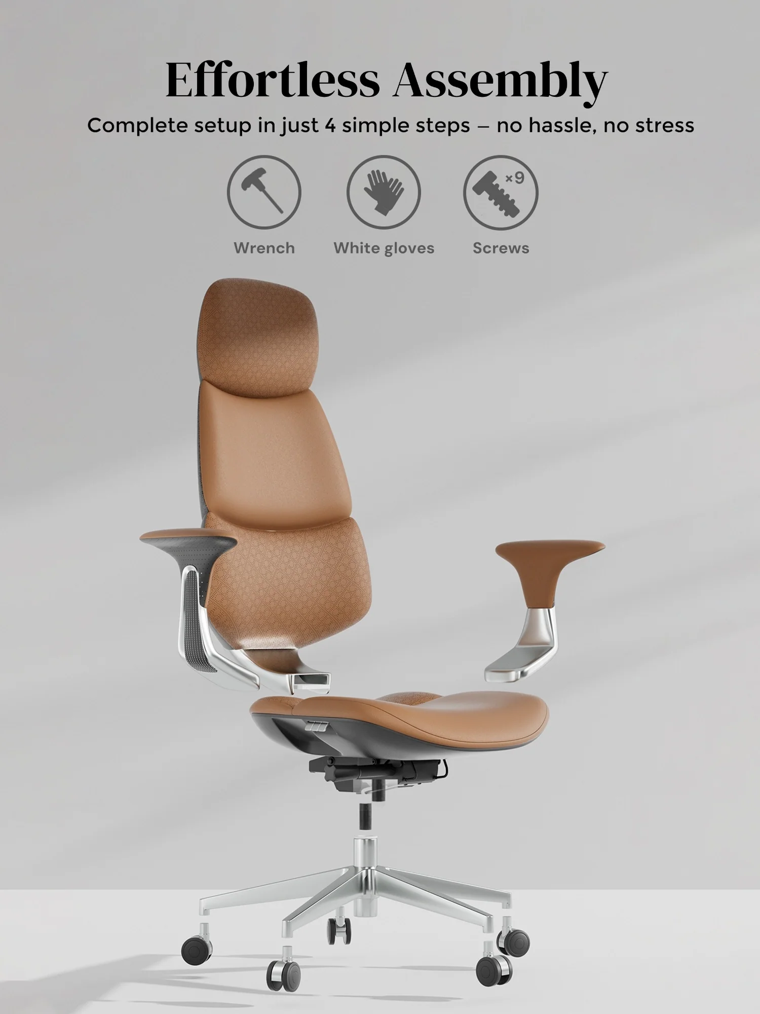 Nyla Leather Chair with Easy Adjustment - Image 12