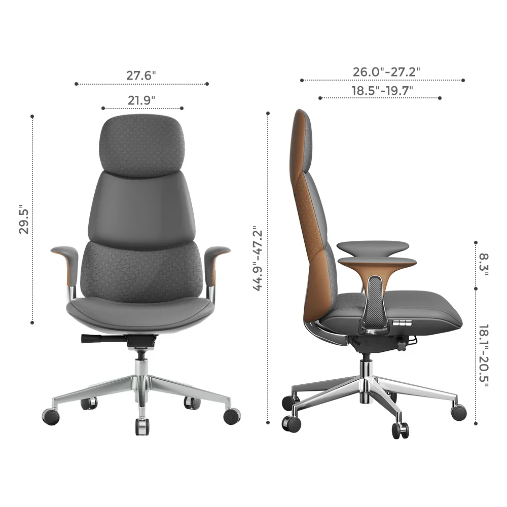 Nyla Leather Chair with Easy Adjustment - Image 145