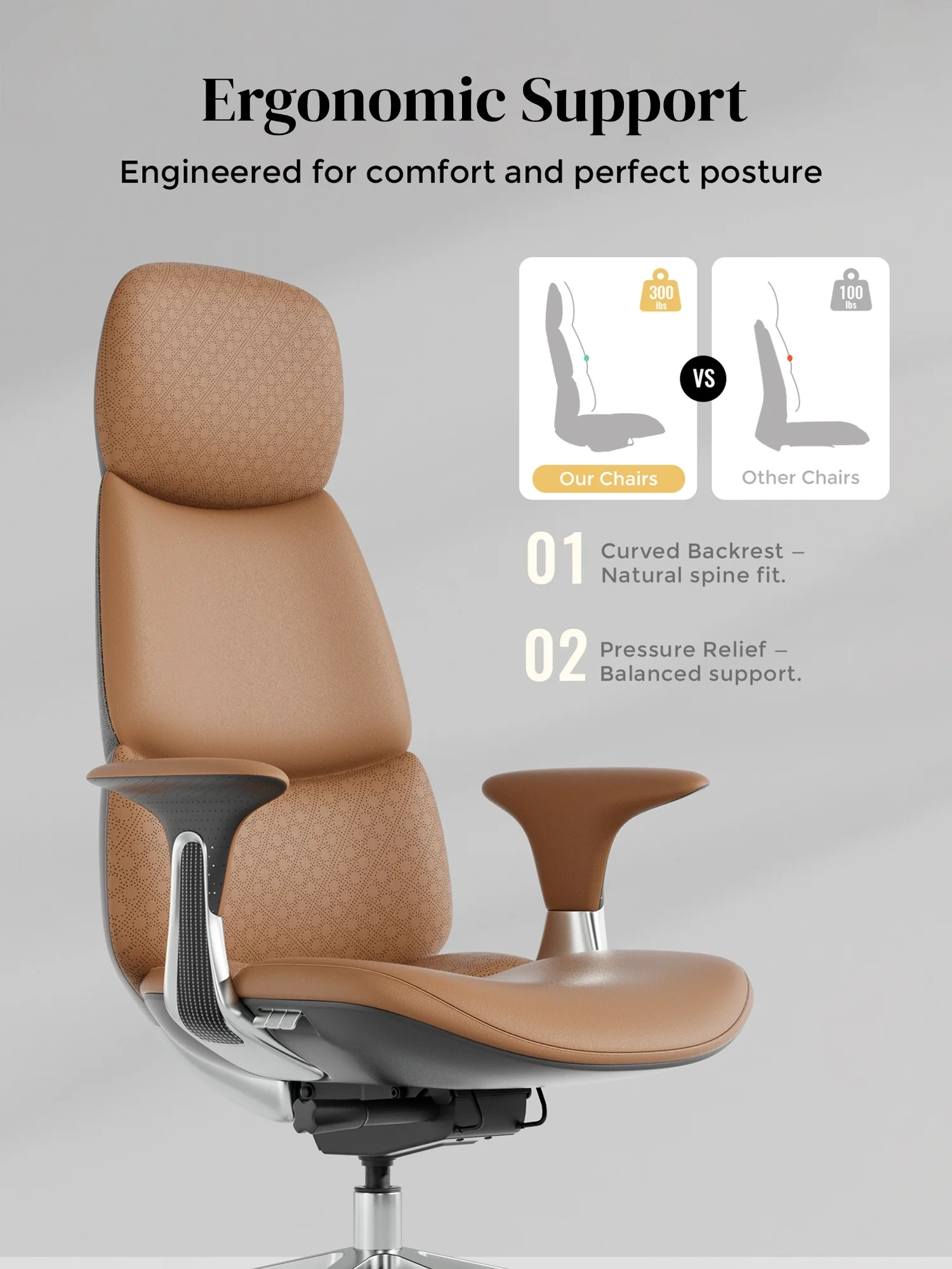 Nyla Leather Chair with Easy Adjustment - Image 6
