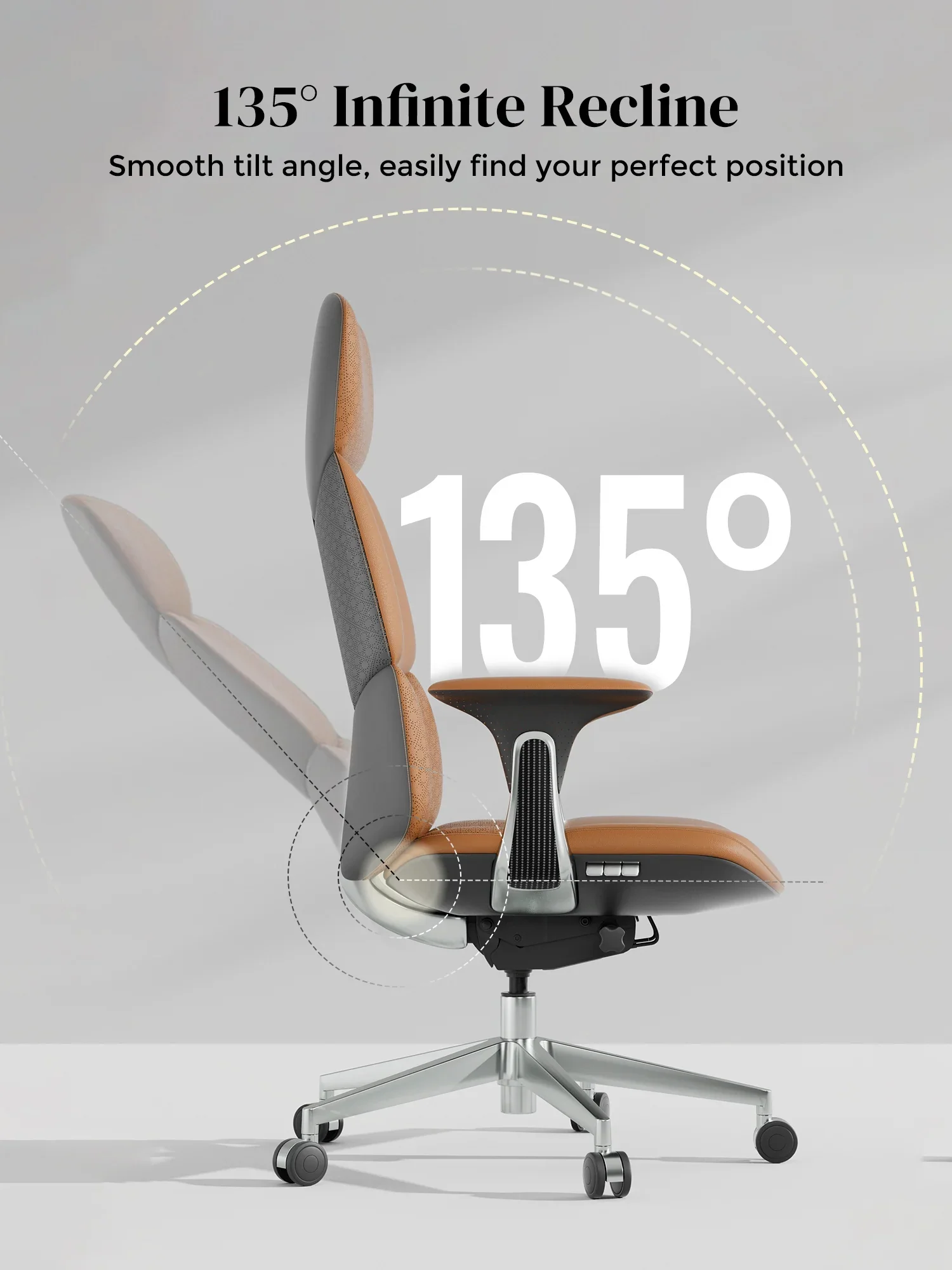 Nyla Leather Chair with Easy Adjustment - Image 98