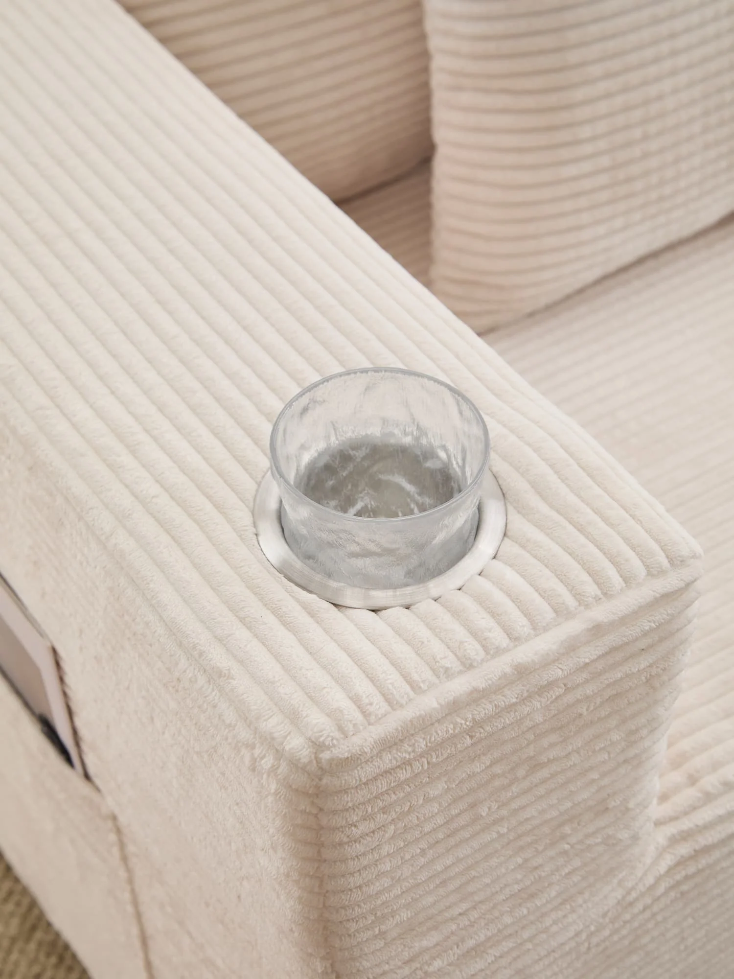 Hestia Compressed Modular Sofa with Cup Holders & Storage - Image 16