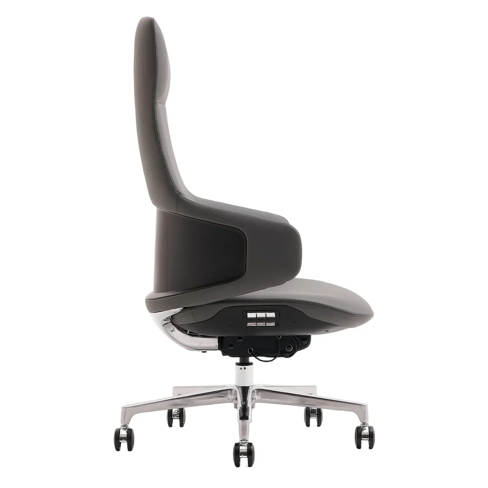 Natia Leather Office Chair with Wraparound Lumbar - Image 107