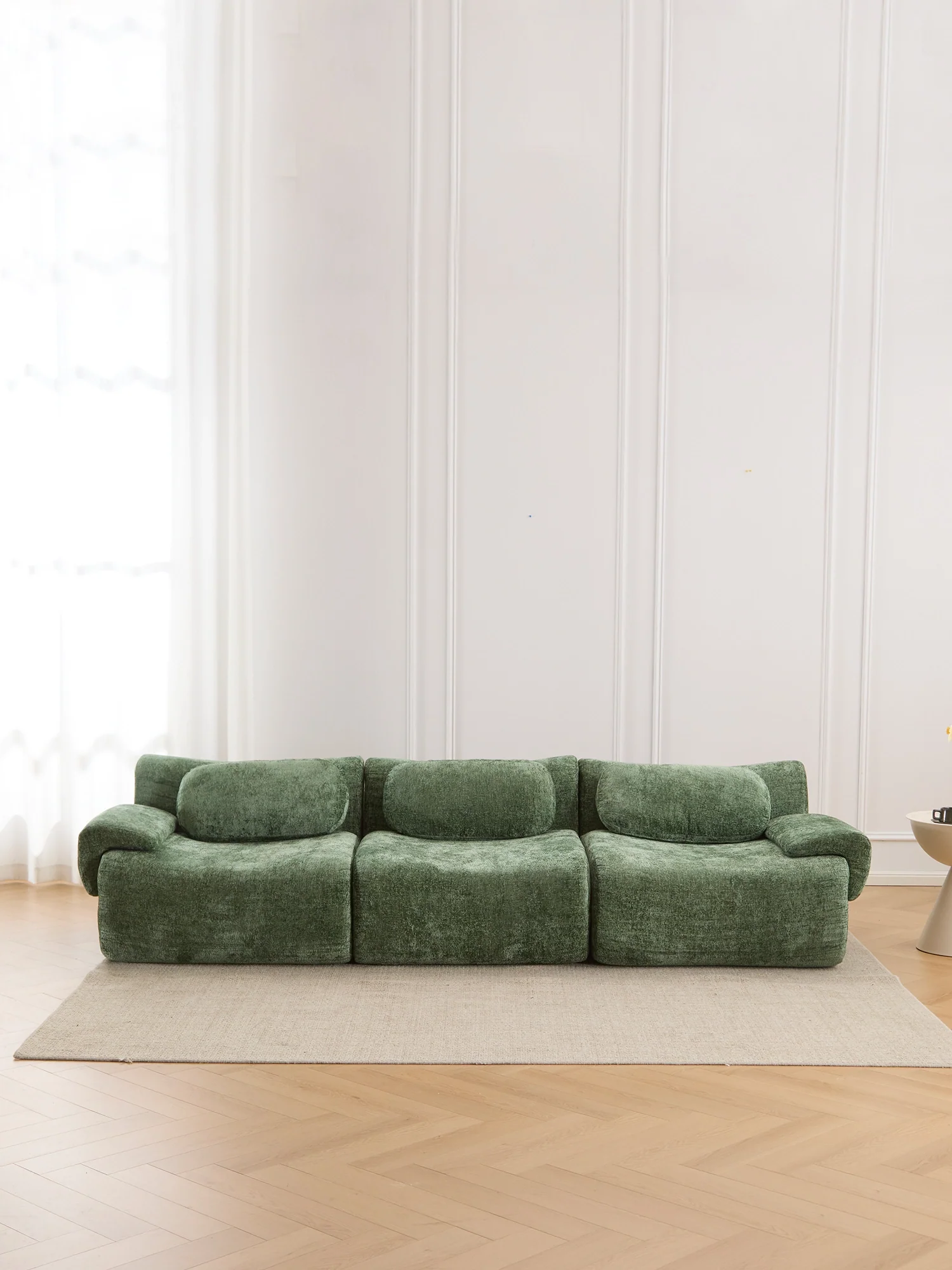 Nephele Wave-Shaped Compressed Sectional Sofa - Image 38