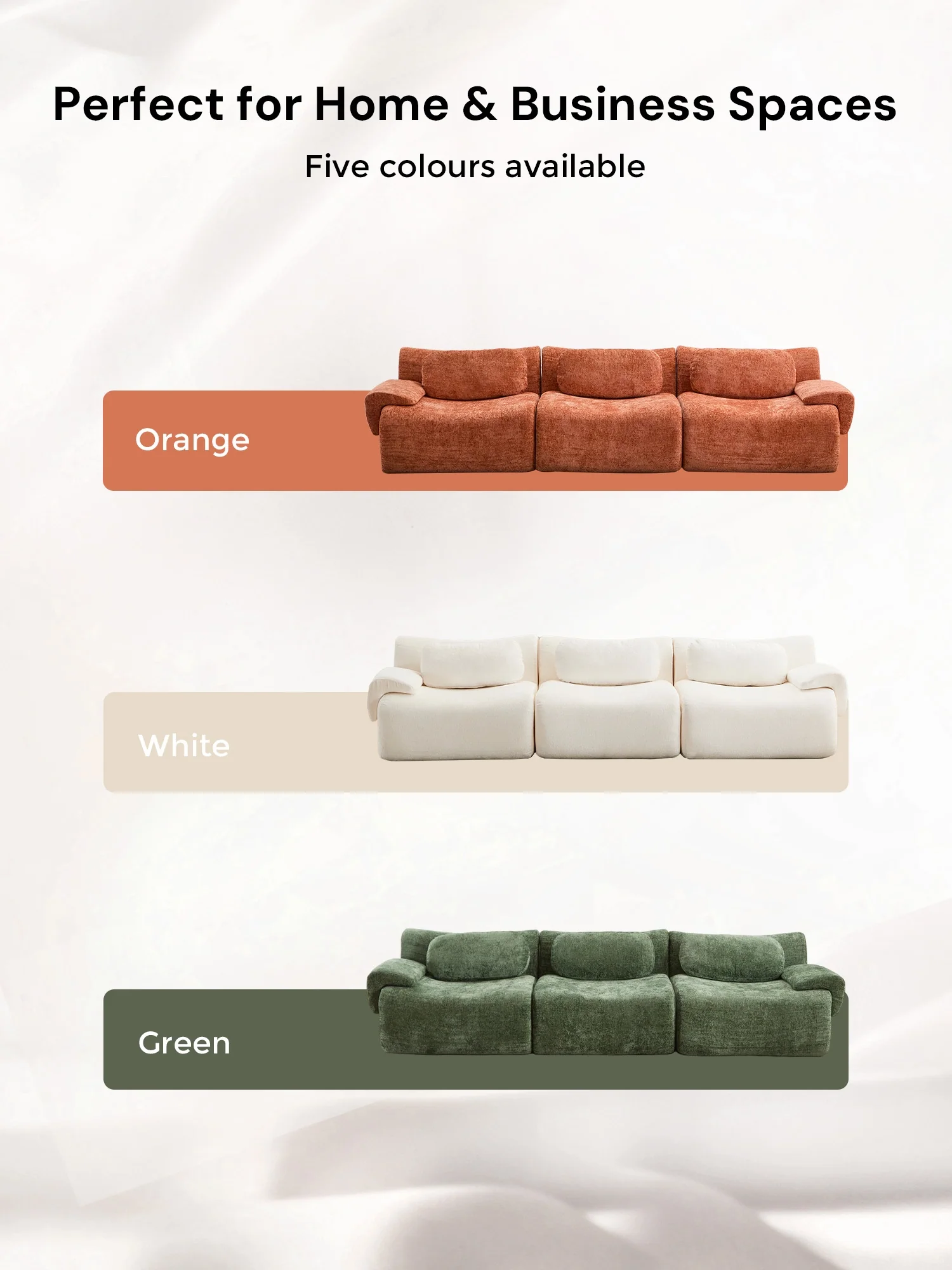 Nephele Wave-Shaped Compressed Sectional Sofa - Image 47