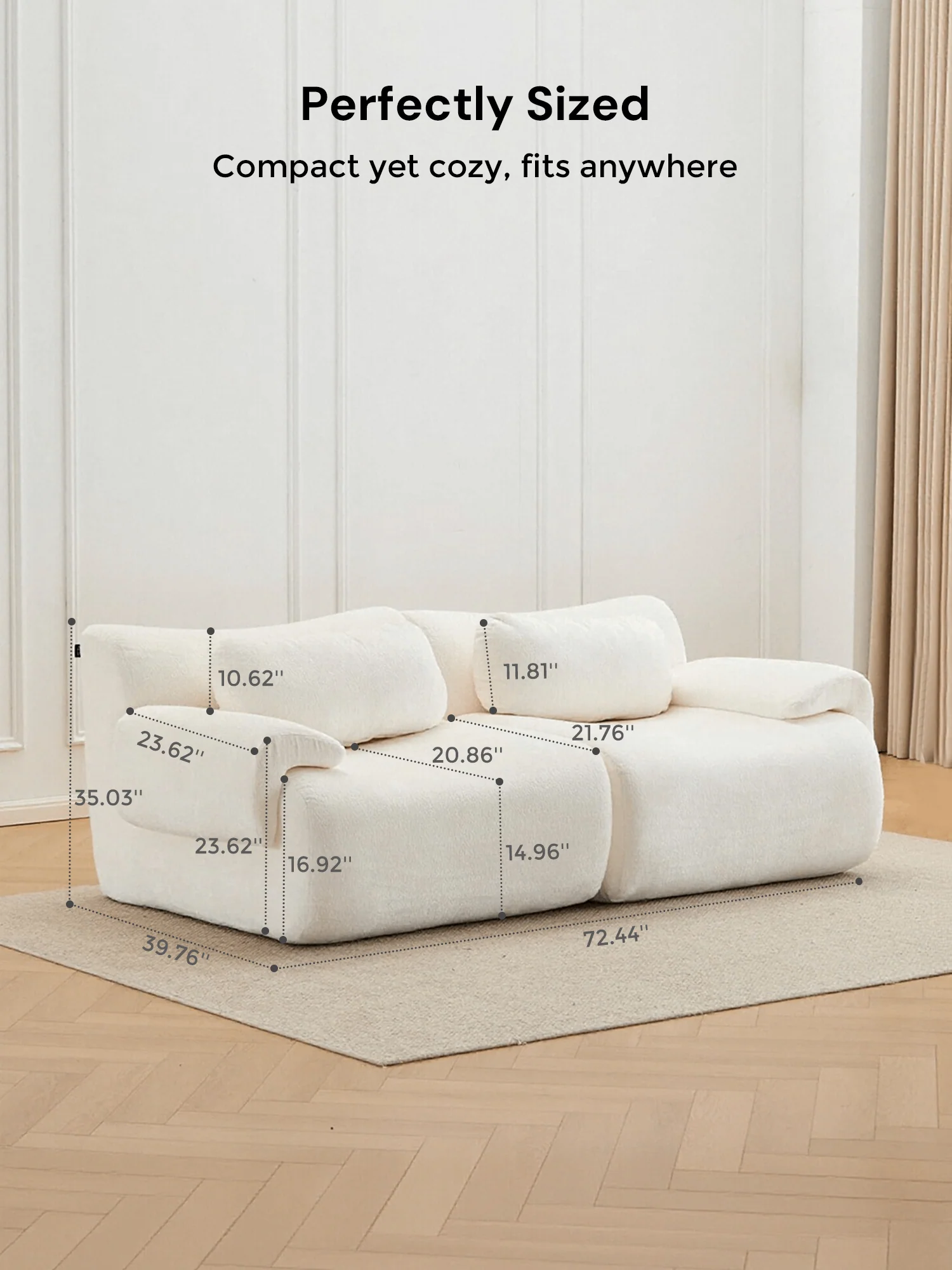 Nephele  Modular Sectional Compressed Sofa - Image 32