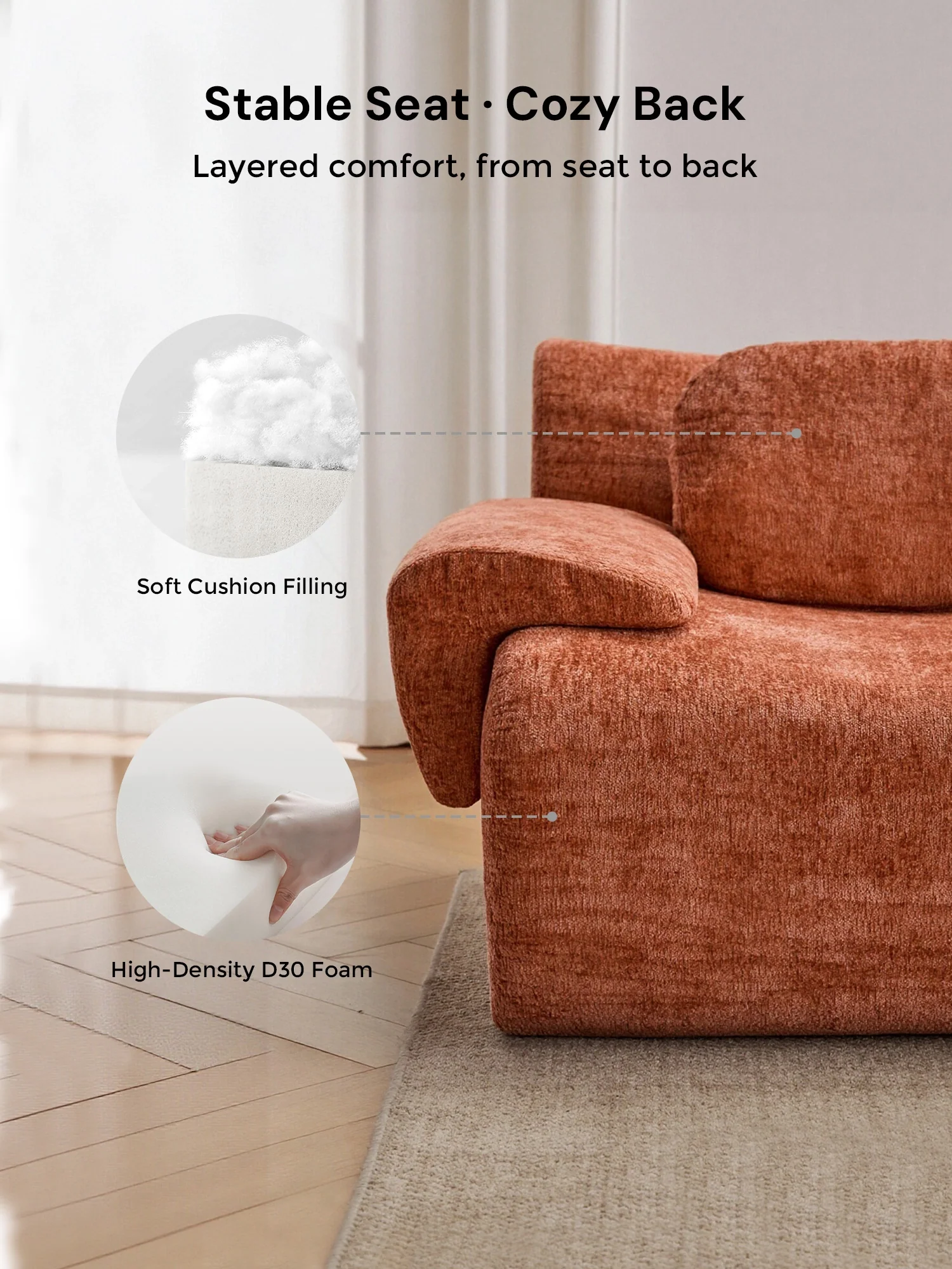 Nephele  Modular Sectional Compressed Sofa - Image 76