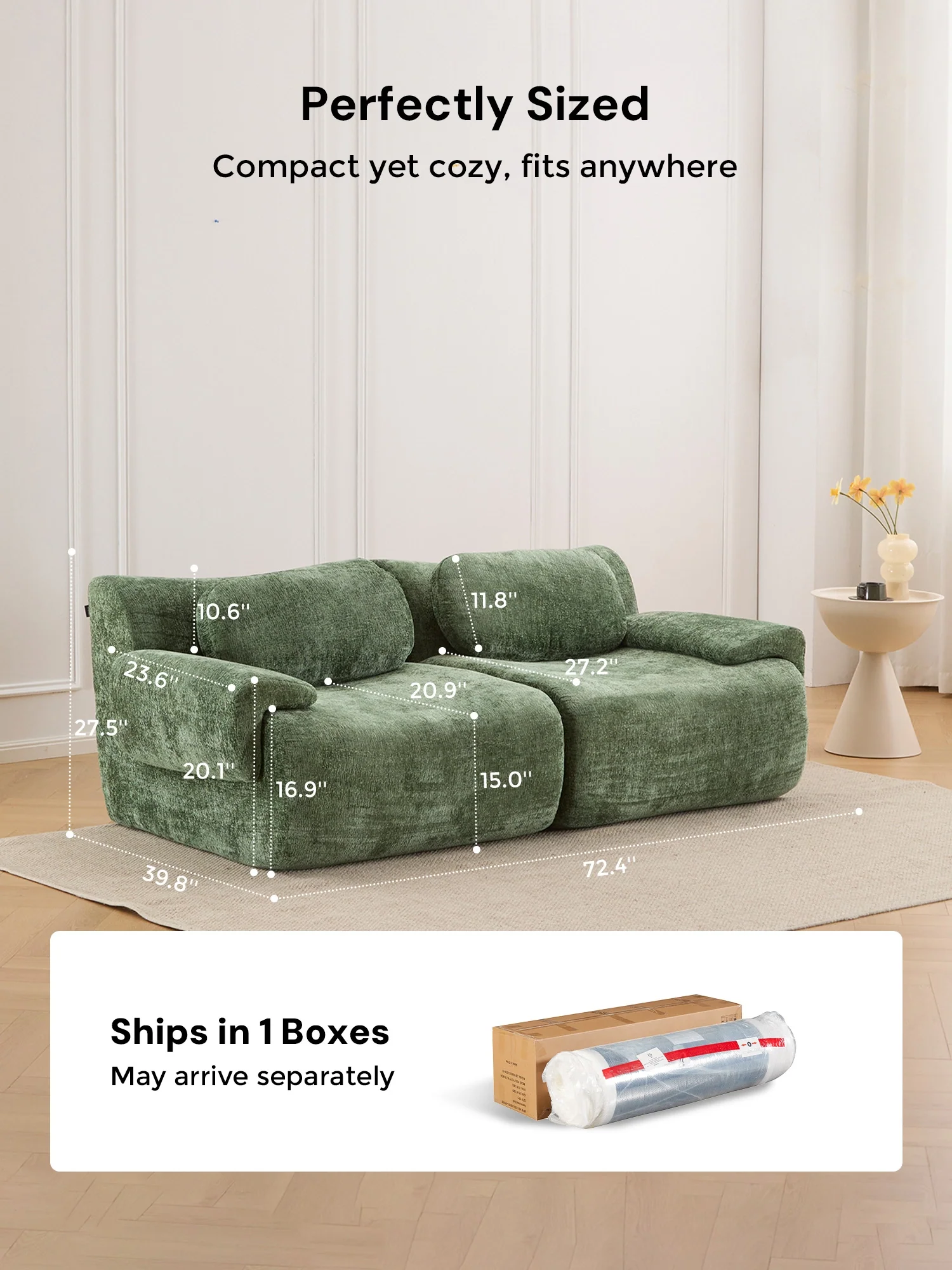 Nephele  Modular Sectional Compressed Sofa - Image 97