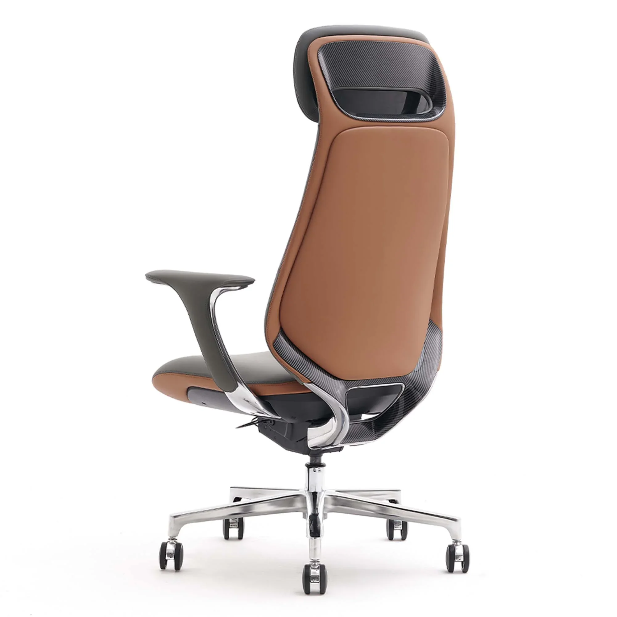 Neta Premium Leather Chair with Headrest - Image 88