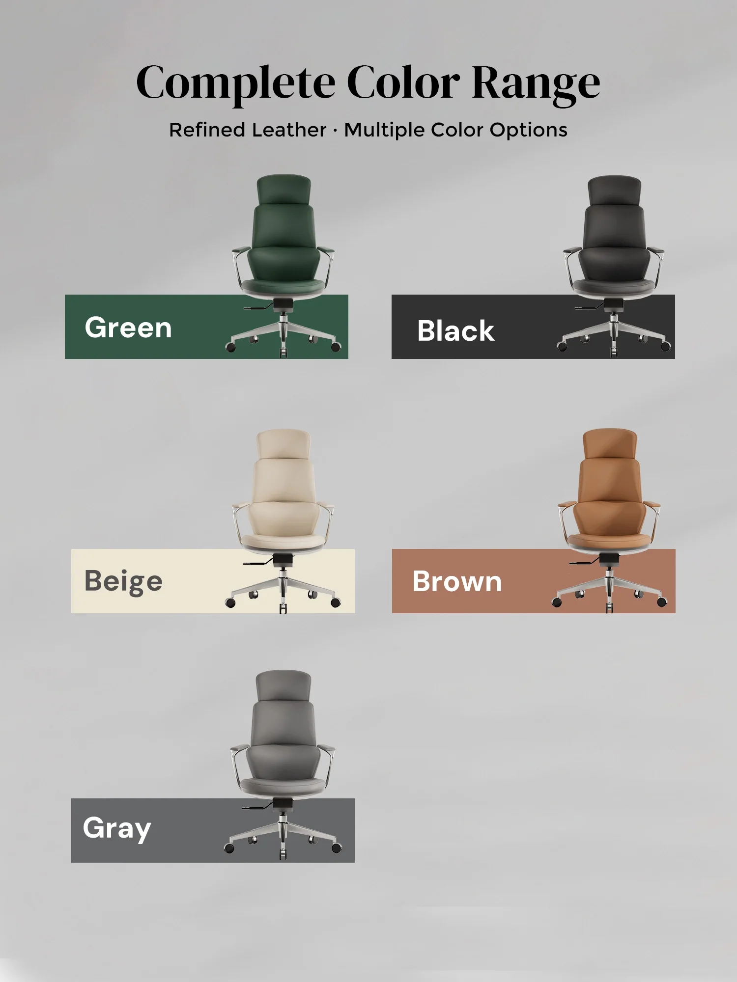 Nolan Leather Chair with Classic Design - Image 22