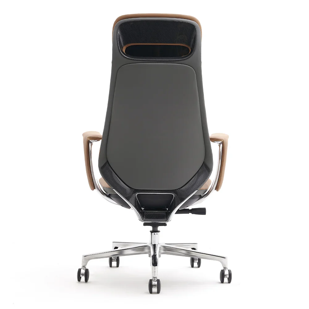 Norris Premium Leather Chair with Lumbar Support - Image 35