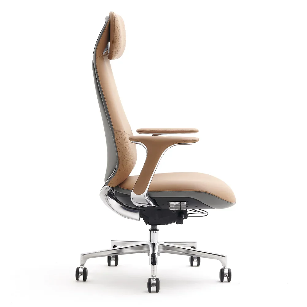 Norris Premium Leather Chair with Lumbar Support - Image 37