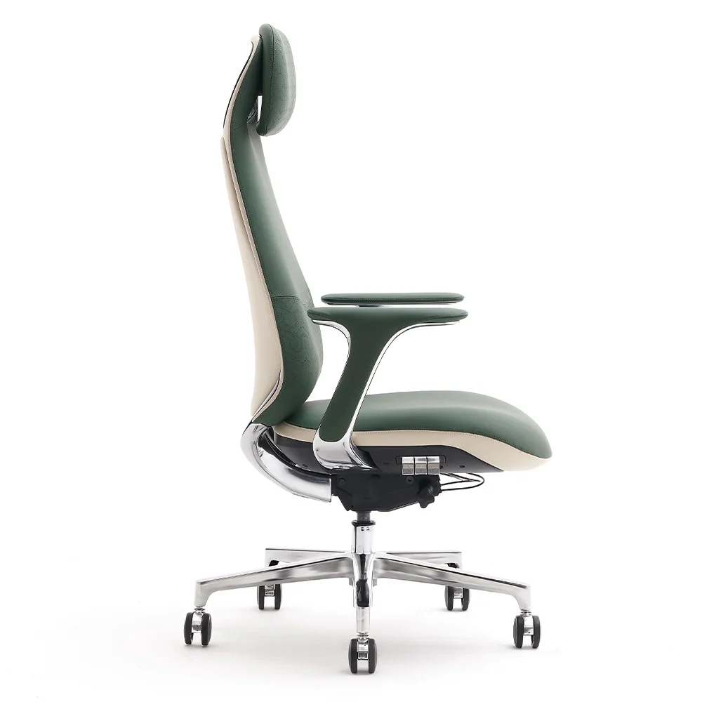 Norris Premium Leather Chair with Lumbar Support - Image 46
