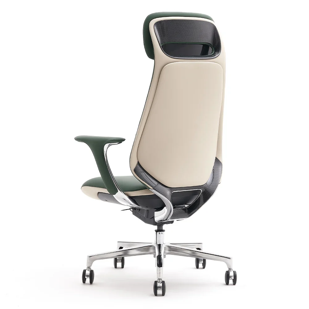 Norris Premium Leather Chair with Lumbar Support - Image 47