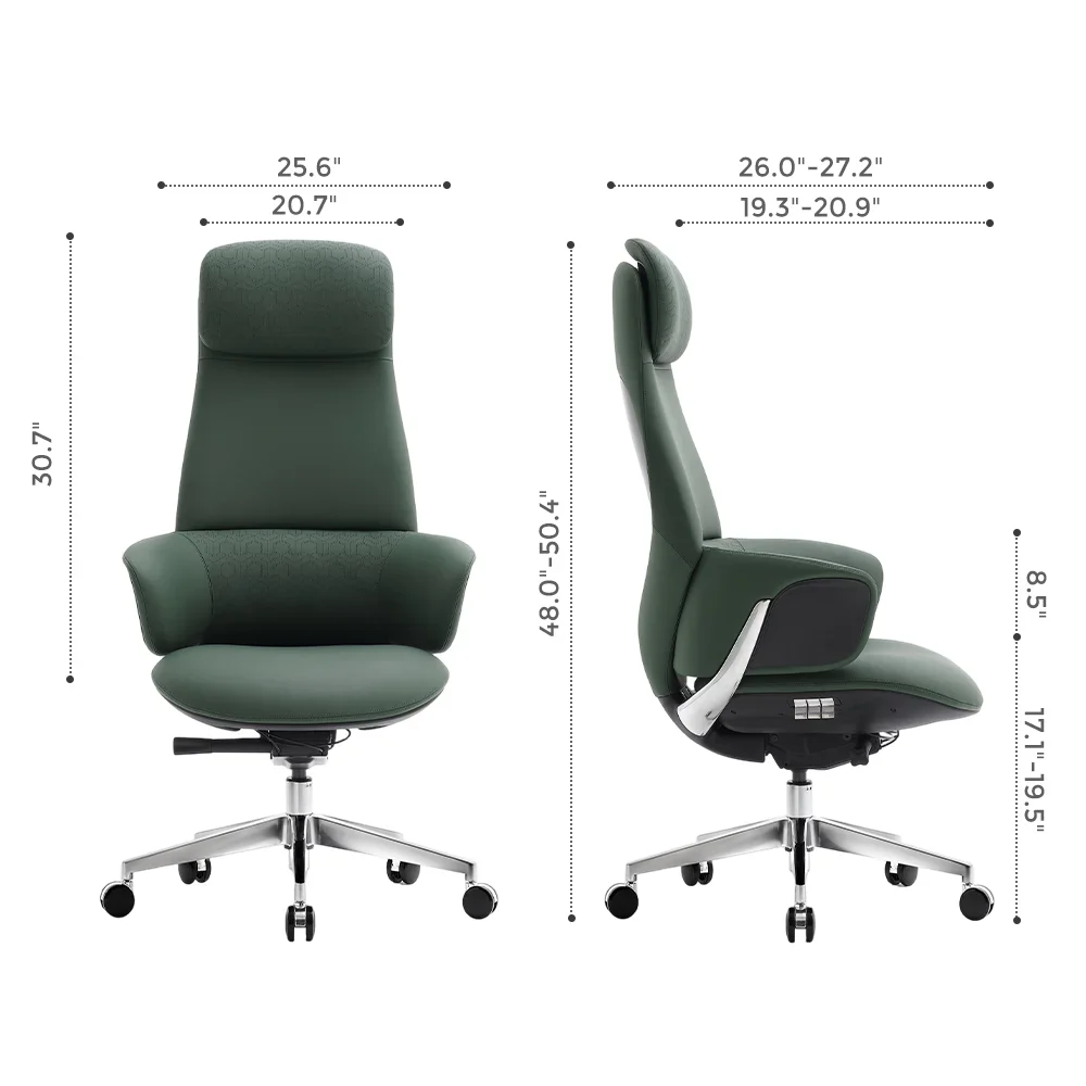 Norris Premium Leather Chair with Lumbar Support - Image 76