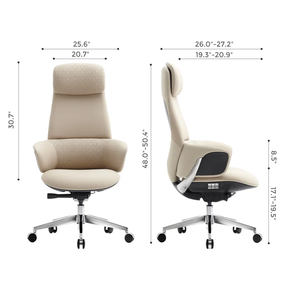 Norris Premium Leather Chair with Lumbar Support - Image 88