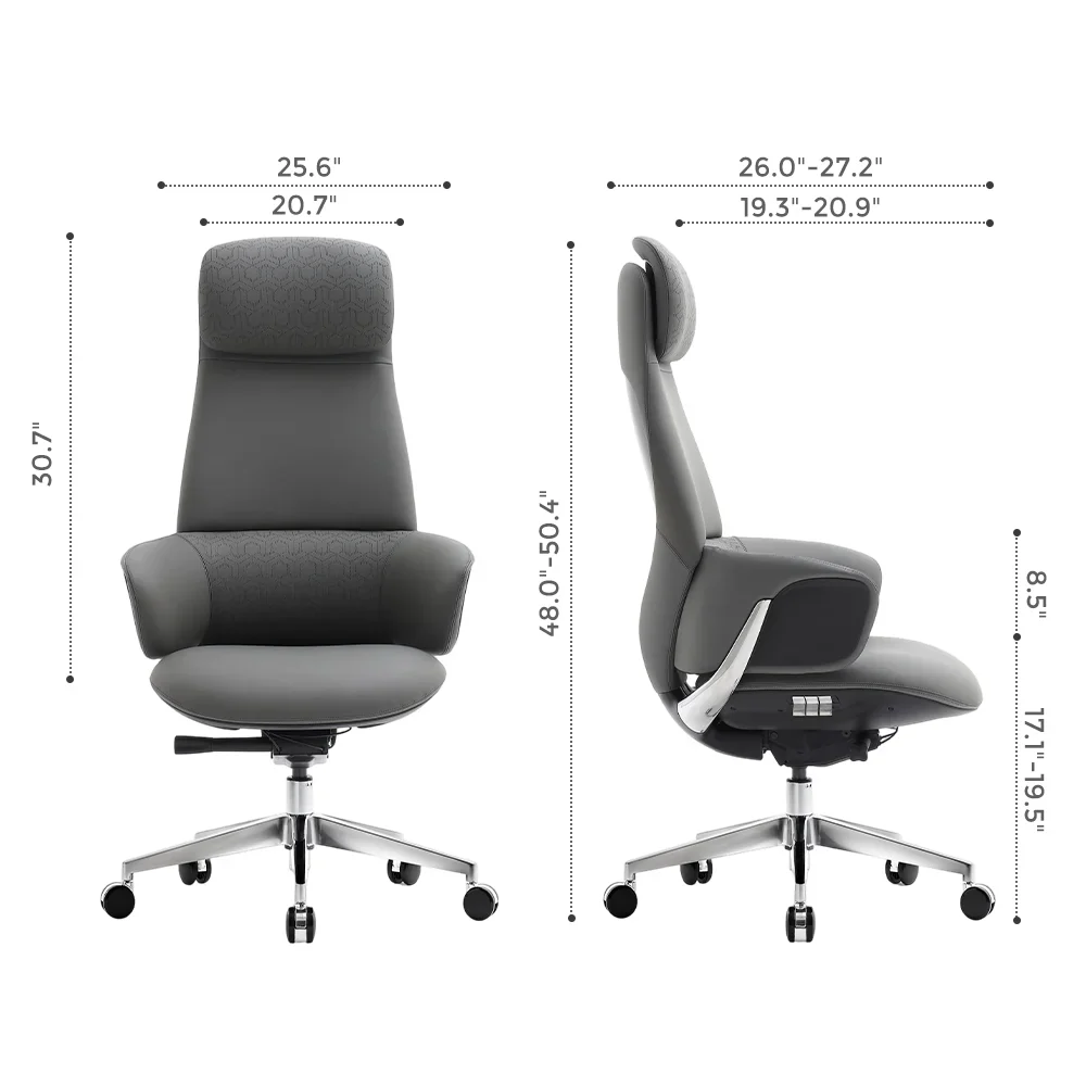 Norris Premium Leather Chair with Lumbar Support - Image 89