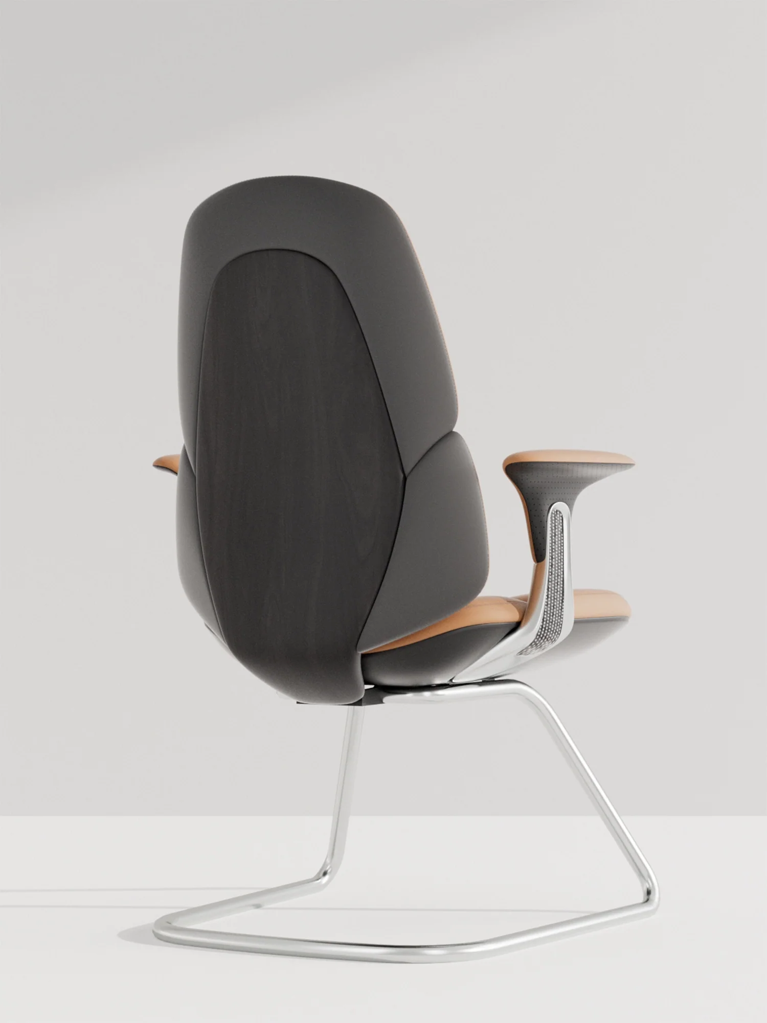 Nyla Cantilever Leather Chair with Easy Adjustment - Image 14