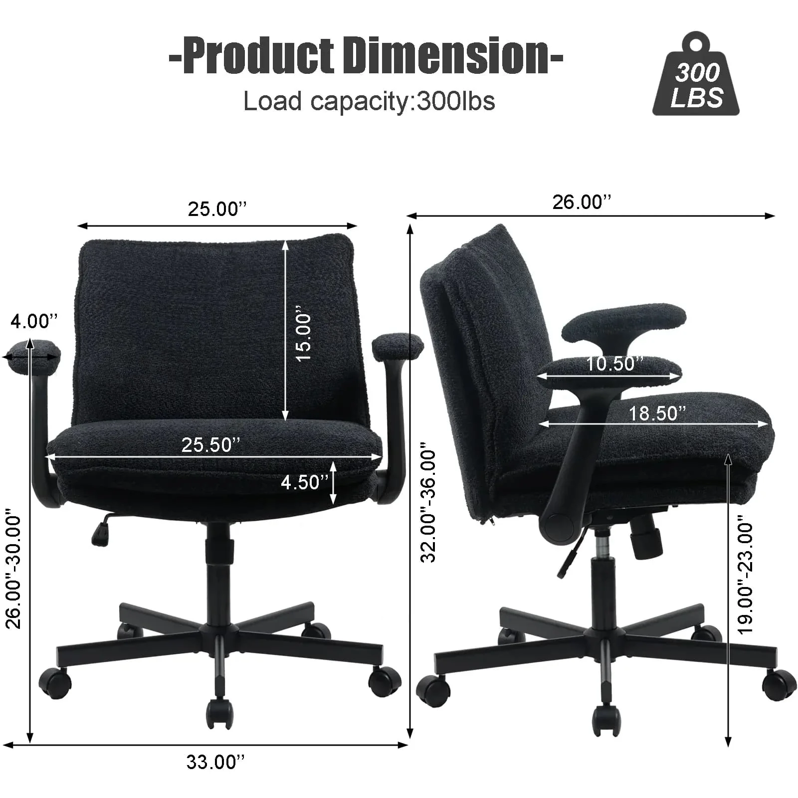 P3 Criss Cross Chair with Adjustable Armrests - Image 10