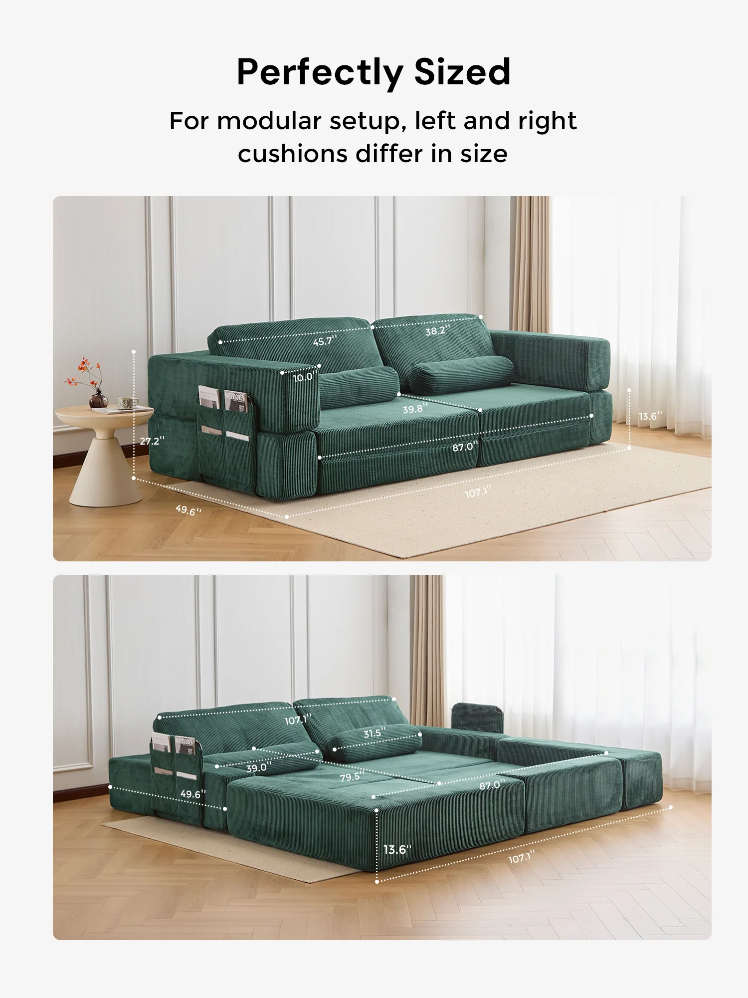 Proteus Playground Compressed Modular Sofa - Image 38